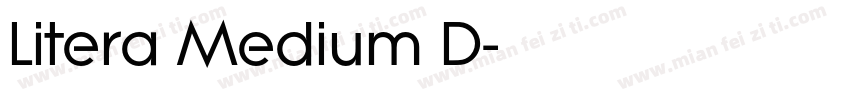 Litera Medium D字体转换